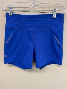 Athleta Blue Bike Shorts SzS